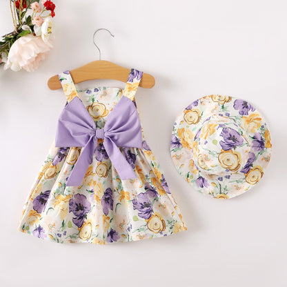 Newborn Infant Baby Girl Dress Toddler Girl Clothes Halter Backless Sleeveless Flower Sundress Summer Dresses for Girl