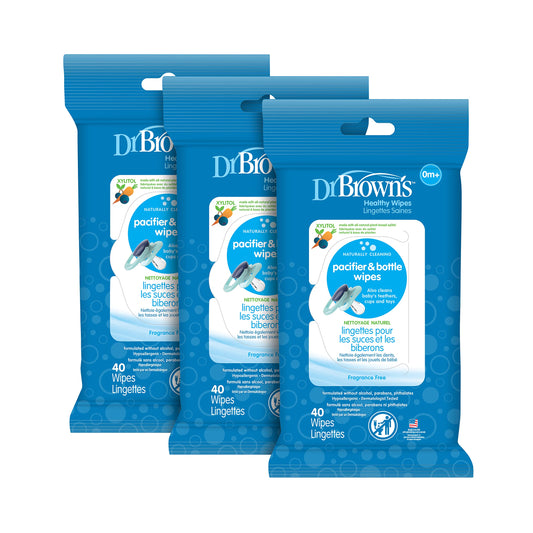Dr. Brown's Pacifier and Bottle Wipes, 40 Count