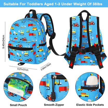 Accmor Toddler Backpack Leash, Cute Unicorn Baby Backpacks with Anti Lost Wrist Link, Mini Kids Backpack Leash Walking Harness for Outdoor Travel, Adorable Backpack Tether for Boys Girls 1-3 (Purple)