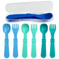 Re-Play Toddler Forks and Spoons Set - 4x4 Utensils Set for Kids - Dishwasher and Microwave Safe - Made in USA - Pack of 8-5.8" x 1.2" x 0.2" - Princess