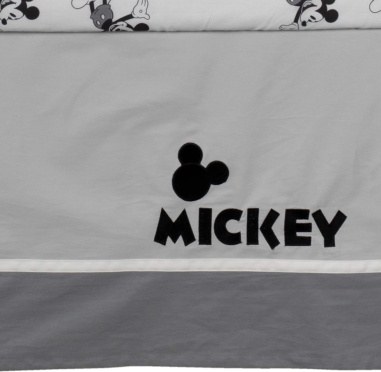 Lambs & Ivy Disney Baby Magical Mickey Mouse 3-Piece Crib Bedding Set - Gray
