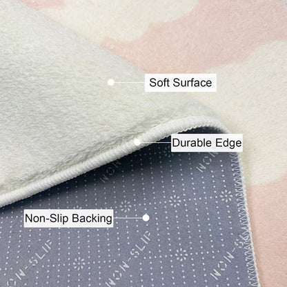 ABREEZE Kids Rug Play Mat Ultra Soft Rugs for Bedroom, 3.3'x5' Non Slip Cartoon Children Nursery Rug Area Rug Kids Carpet for Bedroom Decor Playroom Living Room