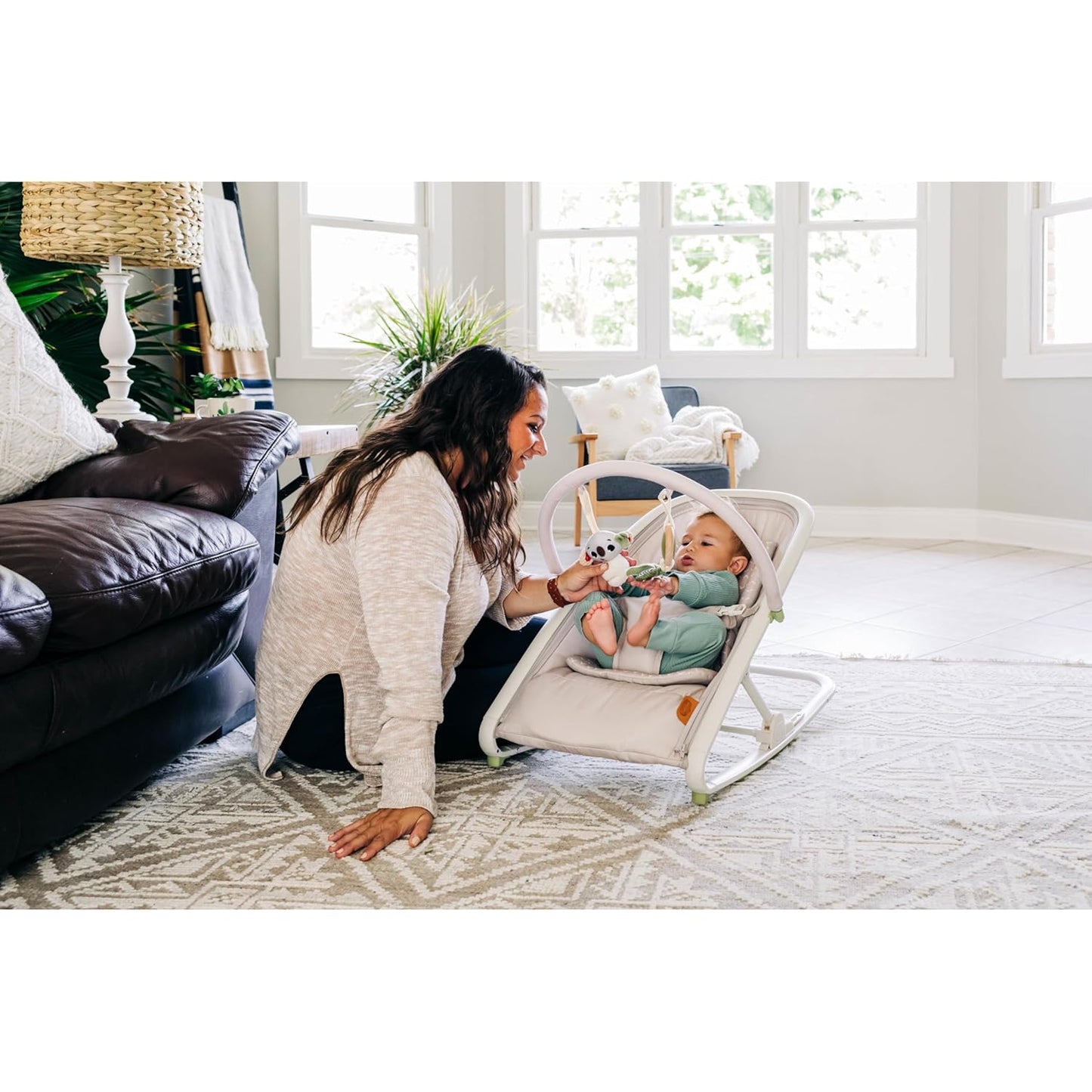 Tiny Love Boho Chic 2-in-1 with Removeable Hanging-Toy Bar, Stationary Modes, Folds Flat for Compact Storage and Portability