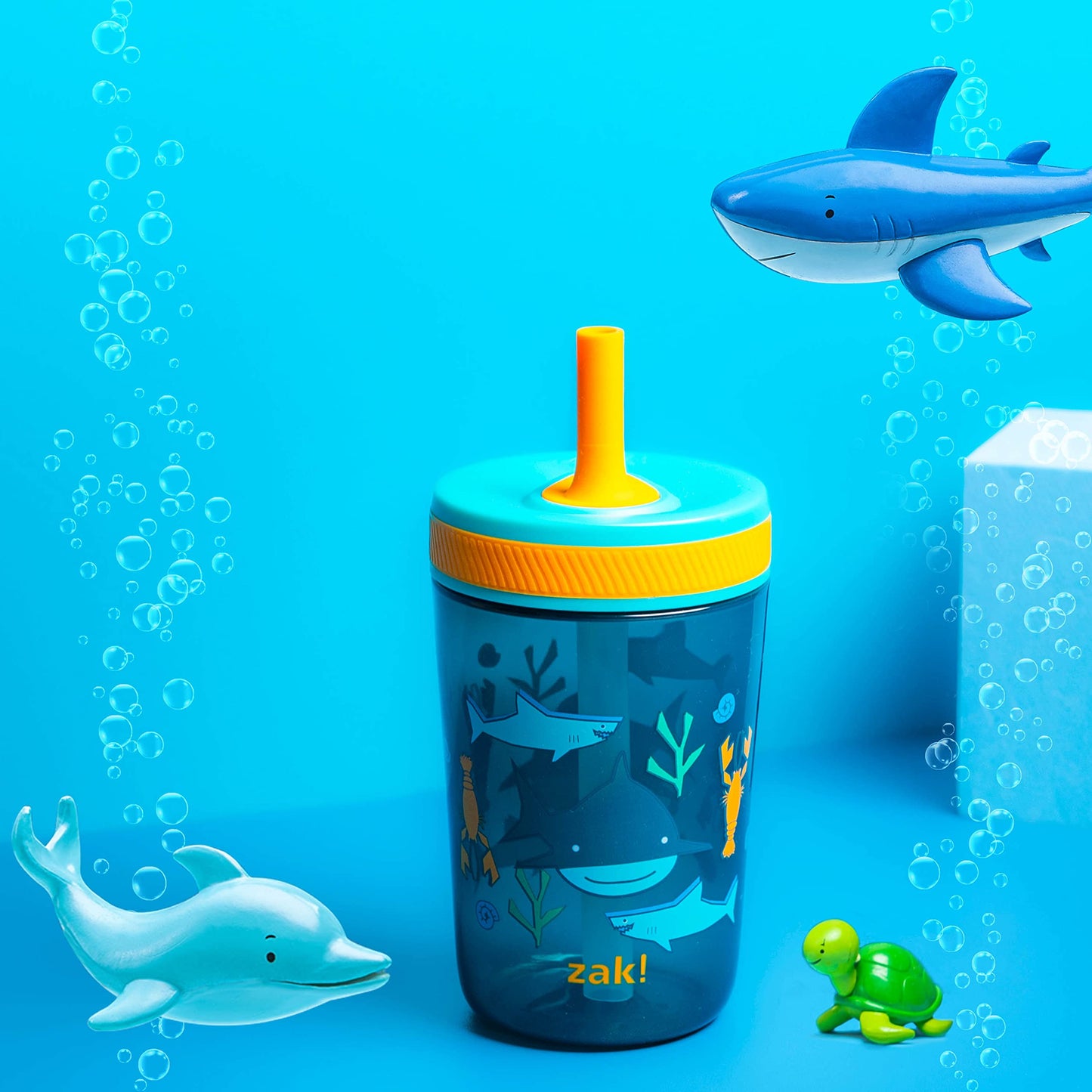 Zak Designs Disney Princess Kelso Toddler Cups For Travel or Home, 15oz 2-Pack Plastic Sippy Cups, Leak-Proof For Kids (Ariel, Aurora, Belle, Cinderella, Jasmine, Mulan, Rapunzel, Tiana)