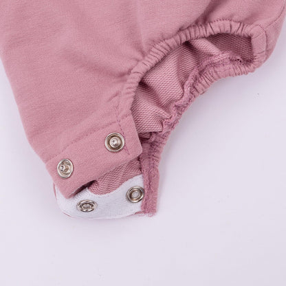 Wildflower Baby Girl Romper - First Birthday Outfit Flower Newborn Bubble Toddler Infant Long Sleeve One-piece Gifts