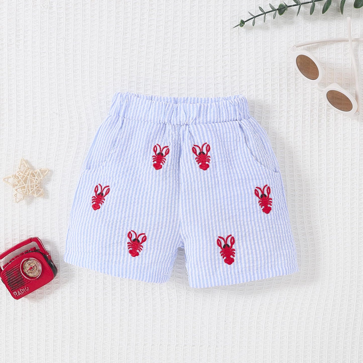 Yvowming Toddler Baby Boy Clothes Kids Summer Truck Print T Shirt Short Set with Pockets 0-4T