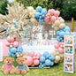 Baby in Bloom Baby Shower Decorations - 116pcs Pink and Sage Green Balloon Arch Kit, BABY in Bloom Backdrop and Baby Boxes with Letters for Pink Floral Baby Shower Decorations for Girl