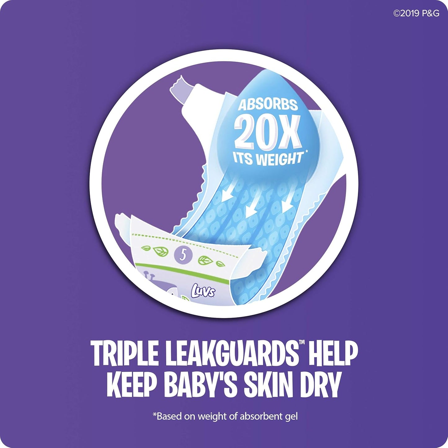 Luvs Size 3 Baby Diapers, Platinum Protection Bluey Diapers for Day & Night, Size 3, 104 Count (Packaging May Vary)