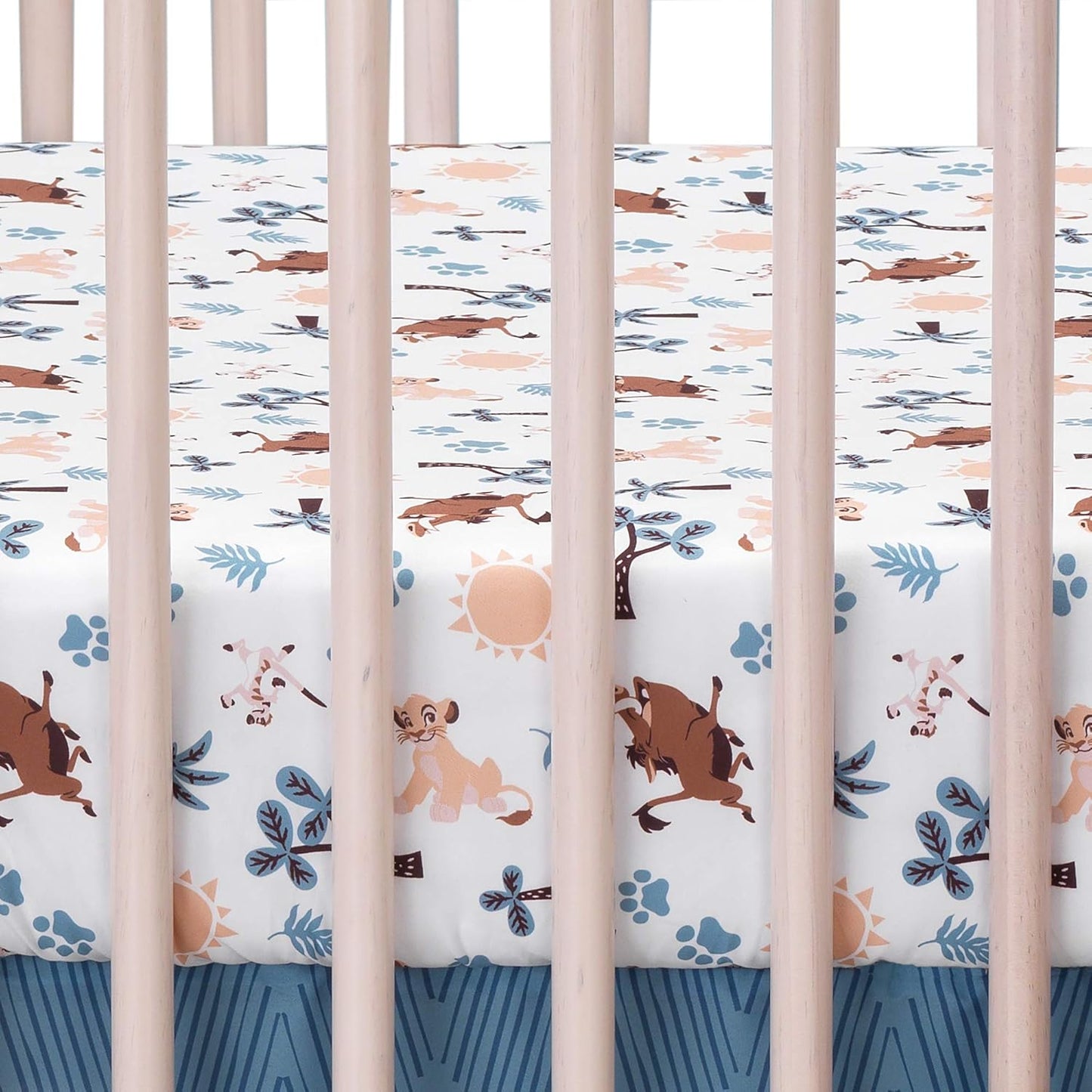Lambs & Ivy Lion King Adventure 3Piece Baby Crib Bedding Set, Blue
