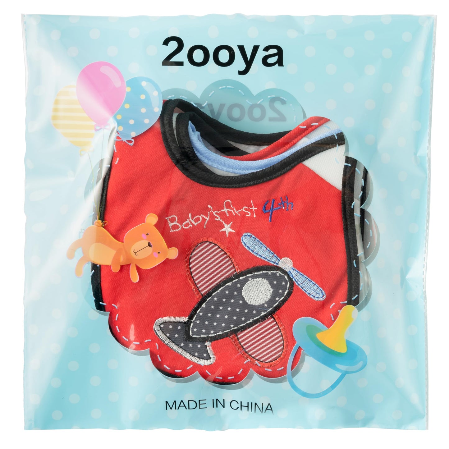 7Pcs Cotton Waterproof Baby Bibs Hook Loop Closure Newborn Bib Keepsake Baby Gift for Drooling Feeding Eating
