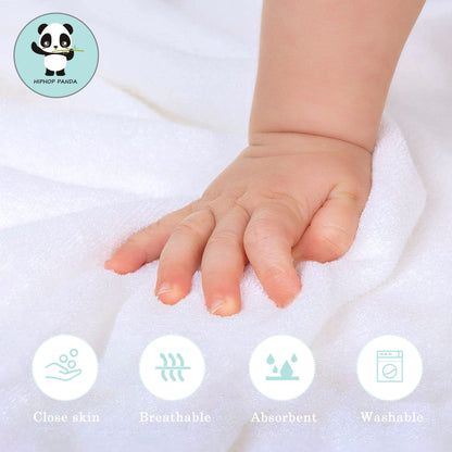 HIPHOP PANDA Hooded Towel - Rayon Made from Bamboo, Bath Towel with Bear Ears for Newborn, Babie, Toddler, Infant - Absorbent Large Baby Towel - Yellow Duck, 30 x 30 Inch