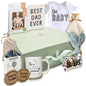 The Wrapped Company - New Dad Gift Basket - 10 Pcs Premium-Quality, All-Natural - Deluxe Present for Newborn Baby - New Father Gift Box
