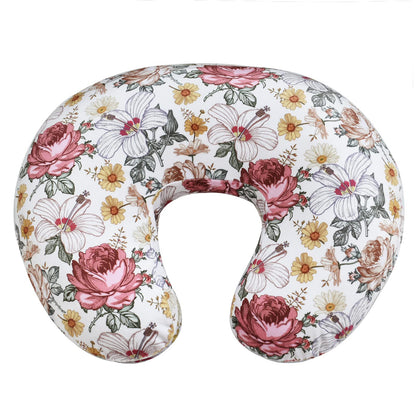 OWLOWLA Nursing Pillow Cover, Breastfeeding Pillow Slipcover Fits Nursing Pillow for Baby Boy Girl(Blush Pink)