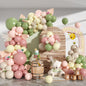 Dusty Pink Brown Balloon Arch Kit, Double Stuffed Blush Brown Cream Beige Nude Tan Pink Balloons Boho Balloon Garland Kit for Birthday Baby Shower Wedding Bridal Shower Gender Reveal Party Decoration