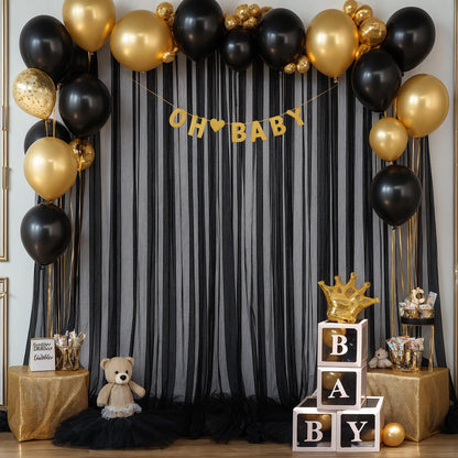 Champagne Tulle Backdrop Curtain for Parties Wedding 10ft×8ft Champagne Sheer Backdrop Curtains for Baby Shower Bridal Shower Reception Birthday Party Christmas Photoshoot Decorations 2 Panels
