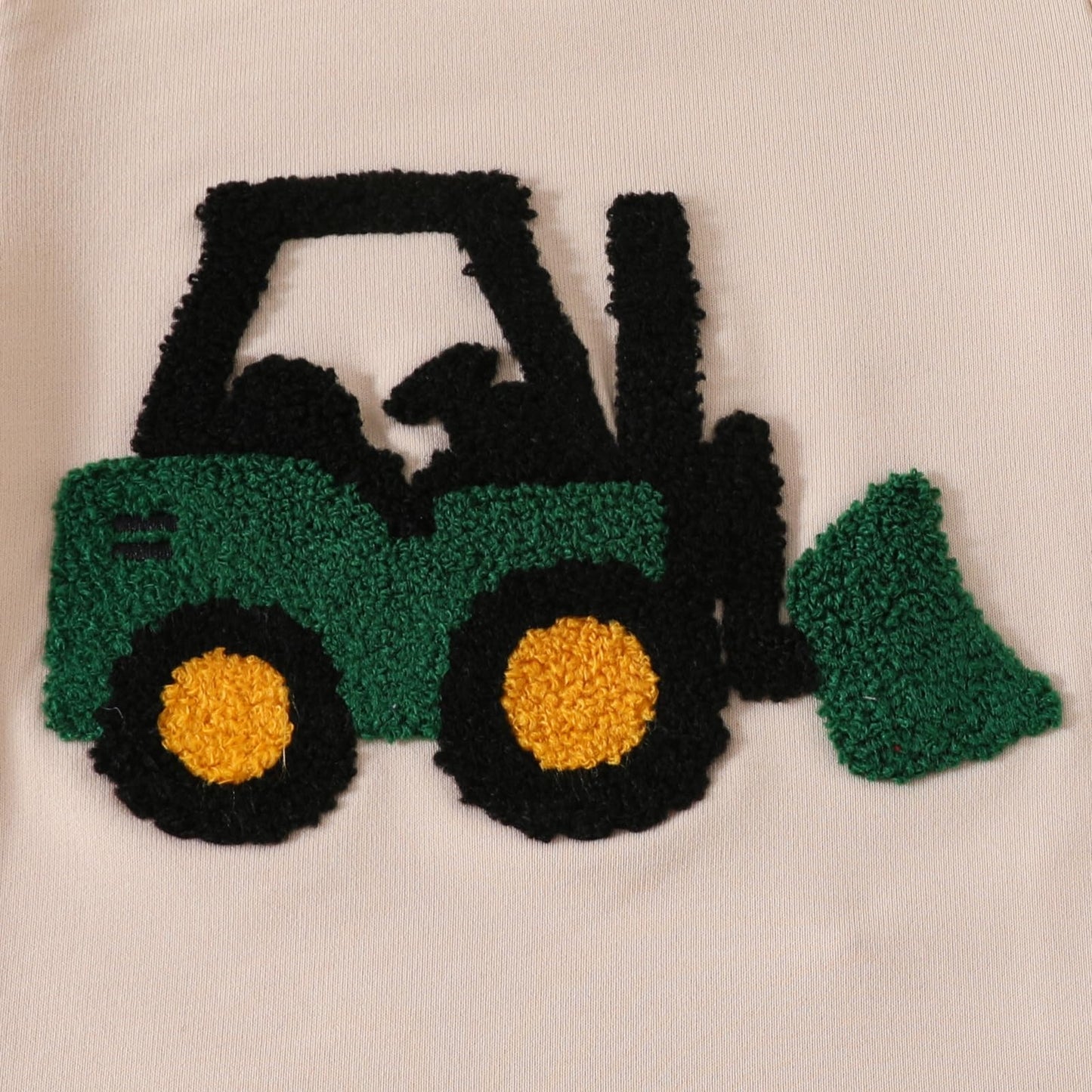 Toddler Baby Boy Summer Clothes Embroidered Farm Tractor Shirt and Short Set 2-Piece Outfits for Boys