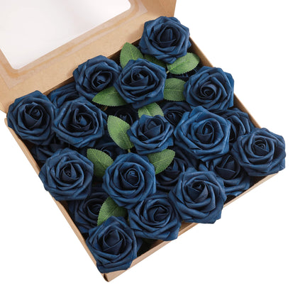 Artificial Flowers Combo, Fake Flowers for DIY Tables Centerpieces Baby Shower Bridal Shower Wedding Bouquet Arrangements Party Candle Holder Cake Decor Flower Home Decorations