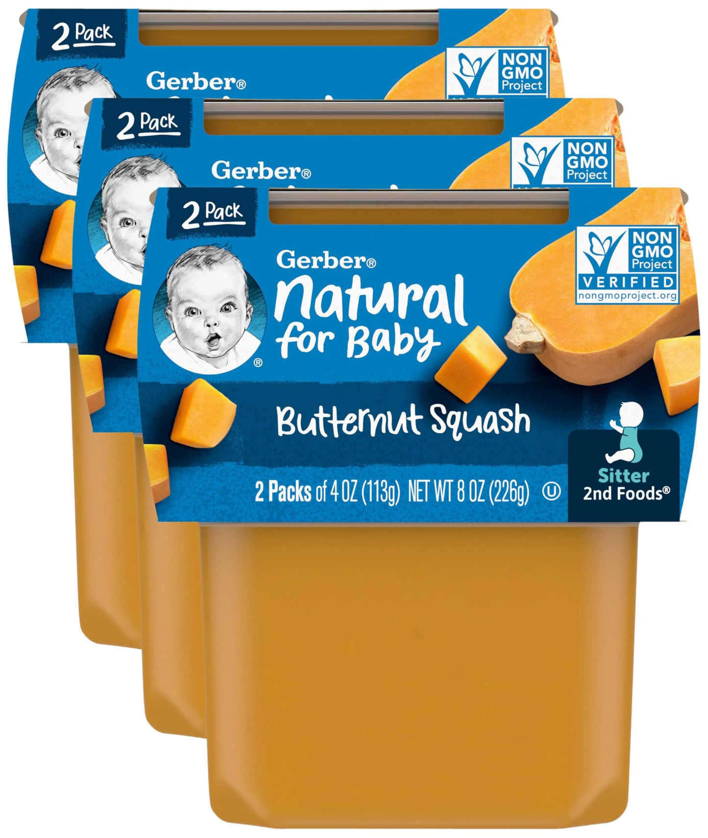 Gerber Baby Food Power Blend Apple Chicken, 4 Oz, 2 Ct Tubs