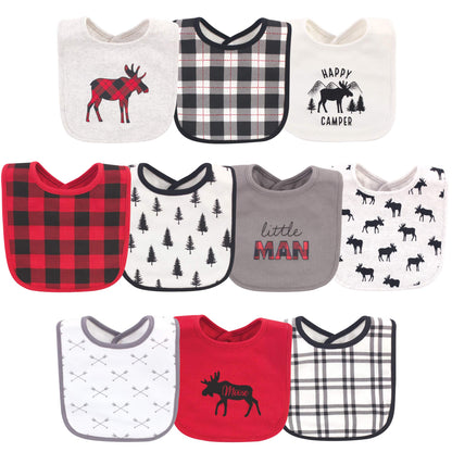 Hudson Baby Unisex BabyCotton Bibs