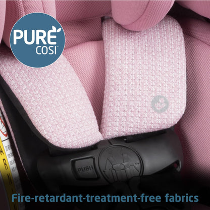 Maxi-Cosi Pria All-in-One Convertible Car Seat, Rear Facing Car Seat for Infants from 4-40 lbs, Forward Facing Car Seat up to 100 lbs in Booster Seat Mode, Rose Pink Sweater