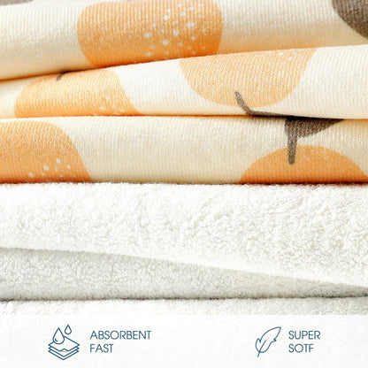 GRSSDER Baby Hooded Towel 2 Pack for Newborn, Super Soft Bath Towels with Original Design, Ultra Absorbent Knit Terry, Large Toddler Towels with Hood for Girls, Shower Gifts for Infant, 34"x 34"