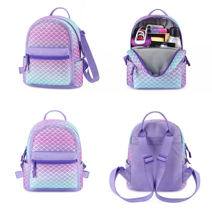 mibasies Mini Backpack for Girls Kids Rainbow Purse Dance Bag for Girls Gifts age 2 3 4 5 6 7 8 yrs