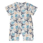 Gueuusu Country Baby Clothes Boy Girl Western Cow Print Short Sleeve Romper Bodysuit Ribbed One Piece Jumpsuit Summer Outfit