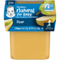 Gerber Baby Food Pear, 4 Oz, 2 Ct Tubs