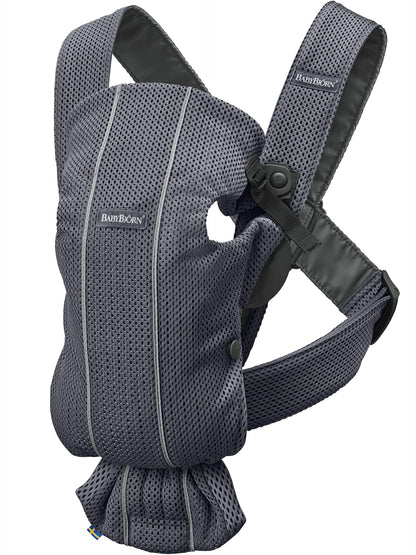 BabyBjörn Baby Carrier Mini, 3D Jersey, Light Beige | Newborn Carrier (7-25 lbs), Ergonomic, Easy-to-Use