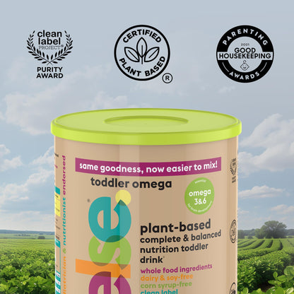 ELSE NUTRITION Toddler Formula 12-36 Months w/Omega 3&6 for Brain Development - Lactose Free, Dairy Free Nutrition Drink - Plant Based Protein Powder w/ 20+ Vitamins (22oz, 1-Pack)