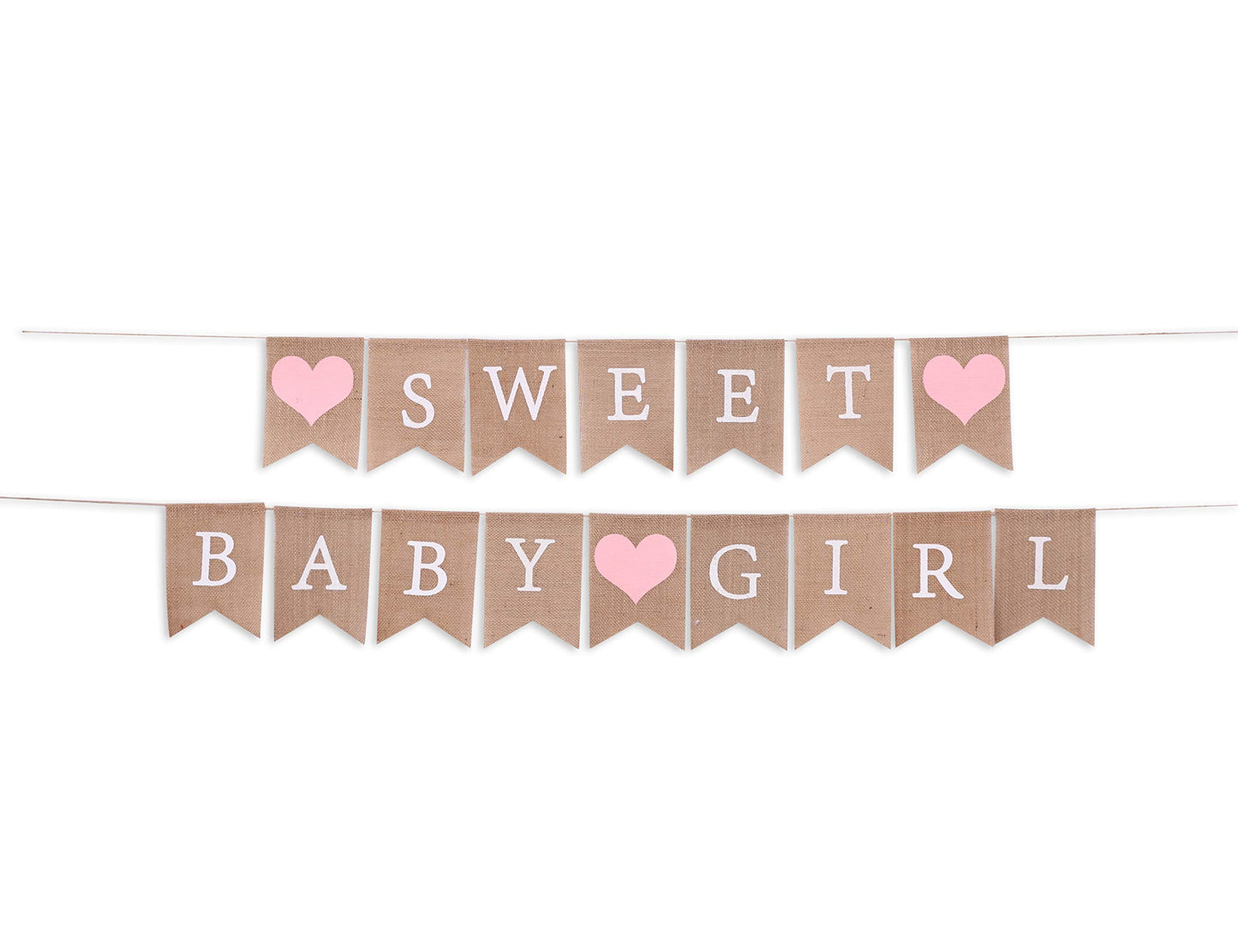 Sweet Baby Boy Burlap Banner - Rustic Baby Shower Decorations, Photo Props (Sweet Baby Boy Blue)