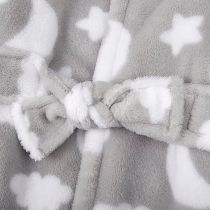 Baby and Infant Bath Robe with Hood and Baby Beach Cover Up for Boys and Girls 0-9 Months (Enchanted Evening)
