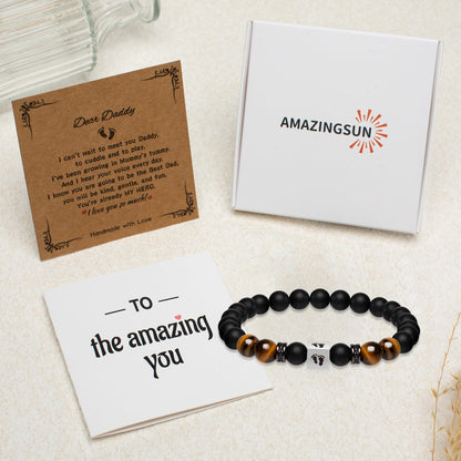 Father's Day Bracelets.Bracelet for Men Father Dad Grandpa Husband Son Brother Boyfriend Nephew.Bracelet Gifts for Birthday Graduation Anniversary Christmas