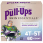 Pull-Ups Boys' Skin Essentials Potty Training Pants, Training Underwear, 2T-3T (16-34 lbs), 124 Ct (4 Packs of 31)