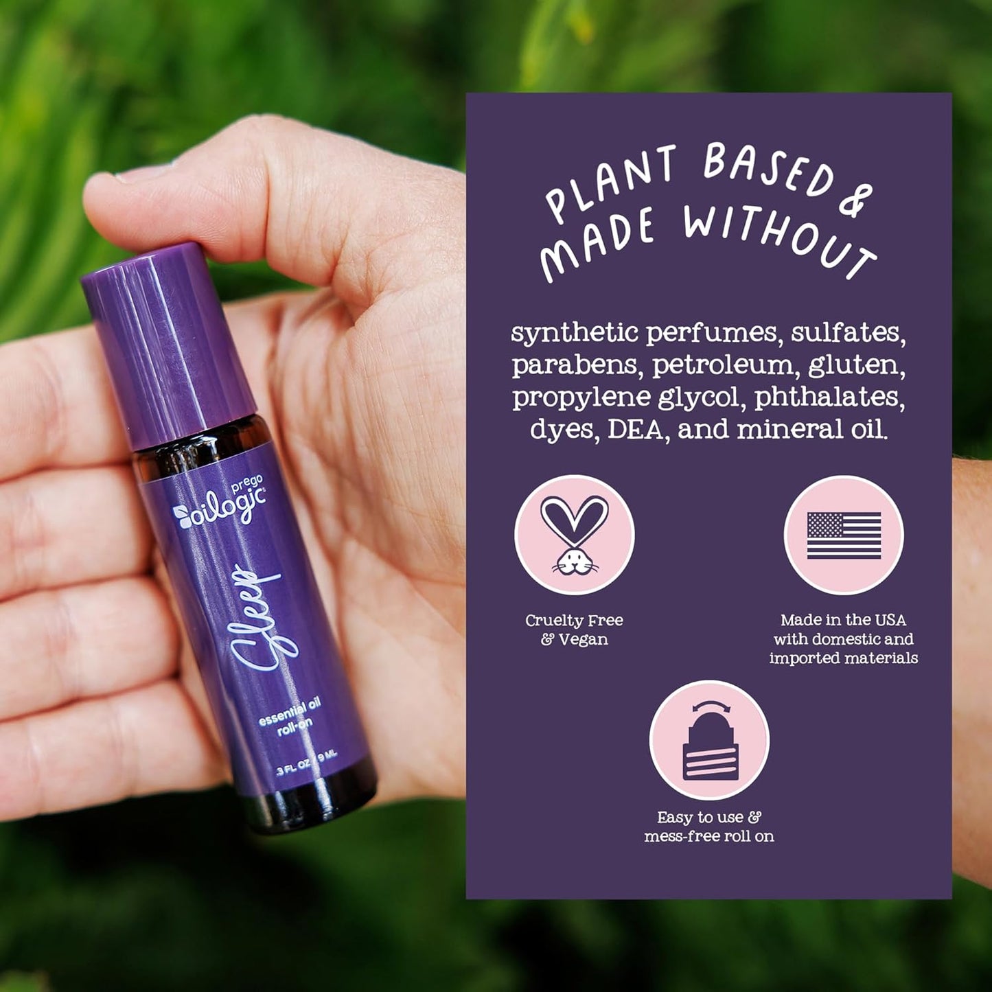 Oilogic Essential Oils Roll On Set, Pregnancy Solutions Set - 3-Piece Set Includes Sleep, Nausea & Headache Essential Oil Blends for Pregnant Moms