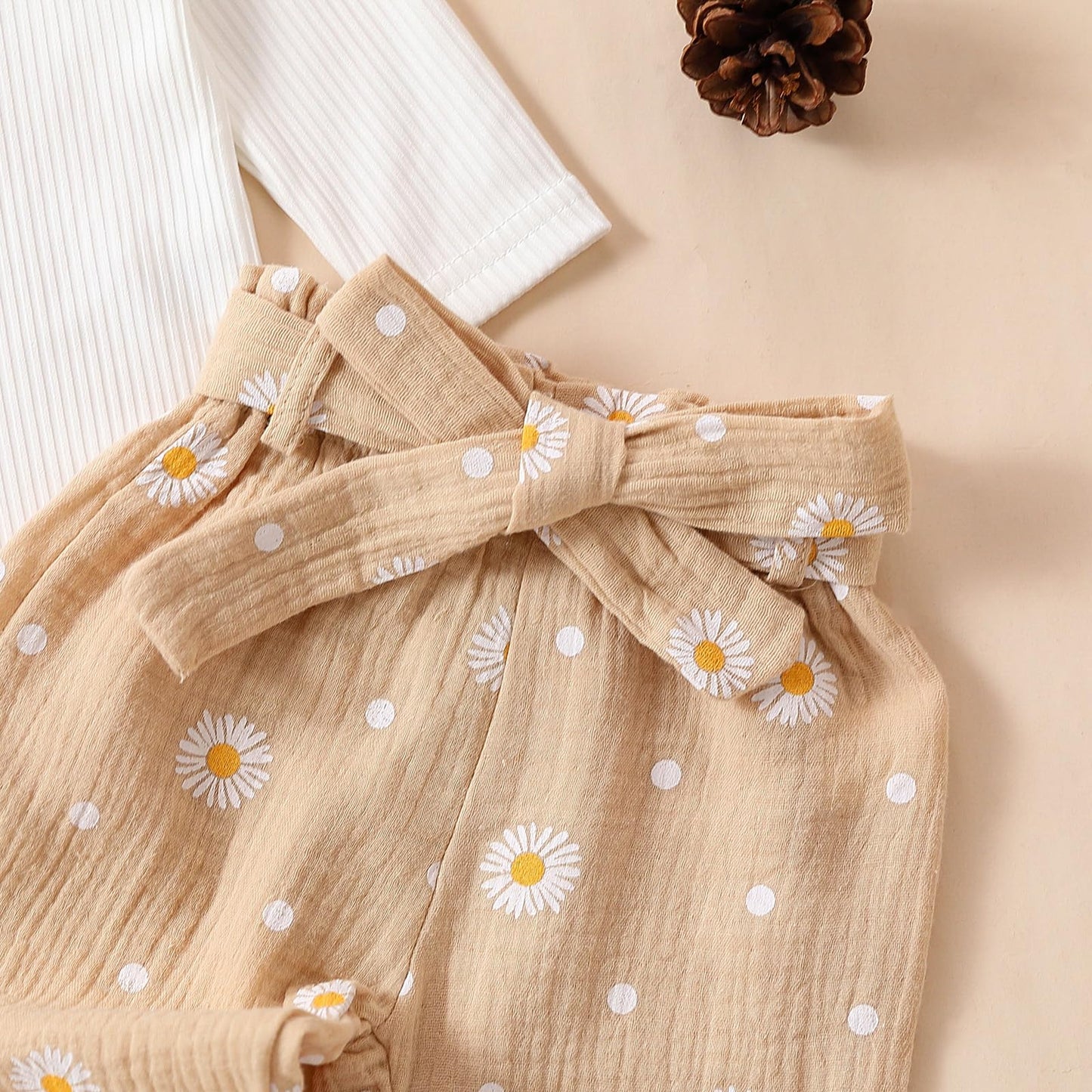 Mubineo Baby Girl Clothes Outfits Cute Flower Romper Daisy Pant Fall Winter Newborn Outfit Sets