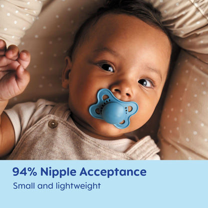MAM Original Matte Baby Pacifiers, Binky for Boys 0-6 Months, BPA-Free Silicone Nipple, Easy to Clean, Best for Newborn Babies, Developed with Medical Experts, 2 Count Binkies with Sterilizer Case