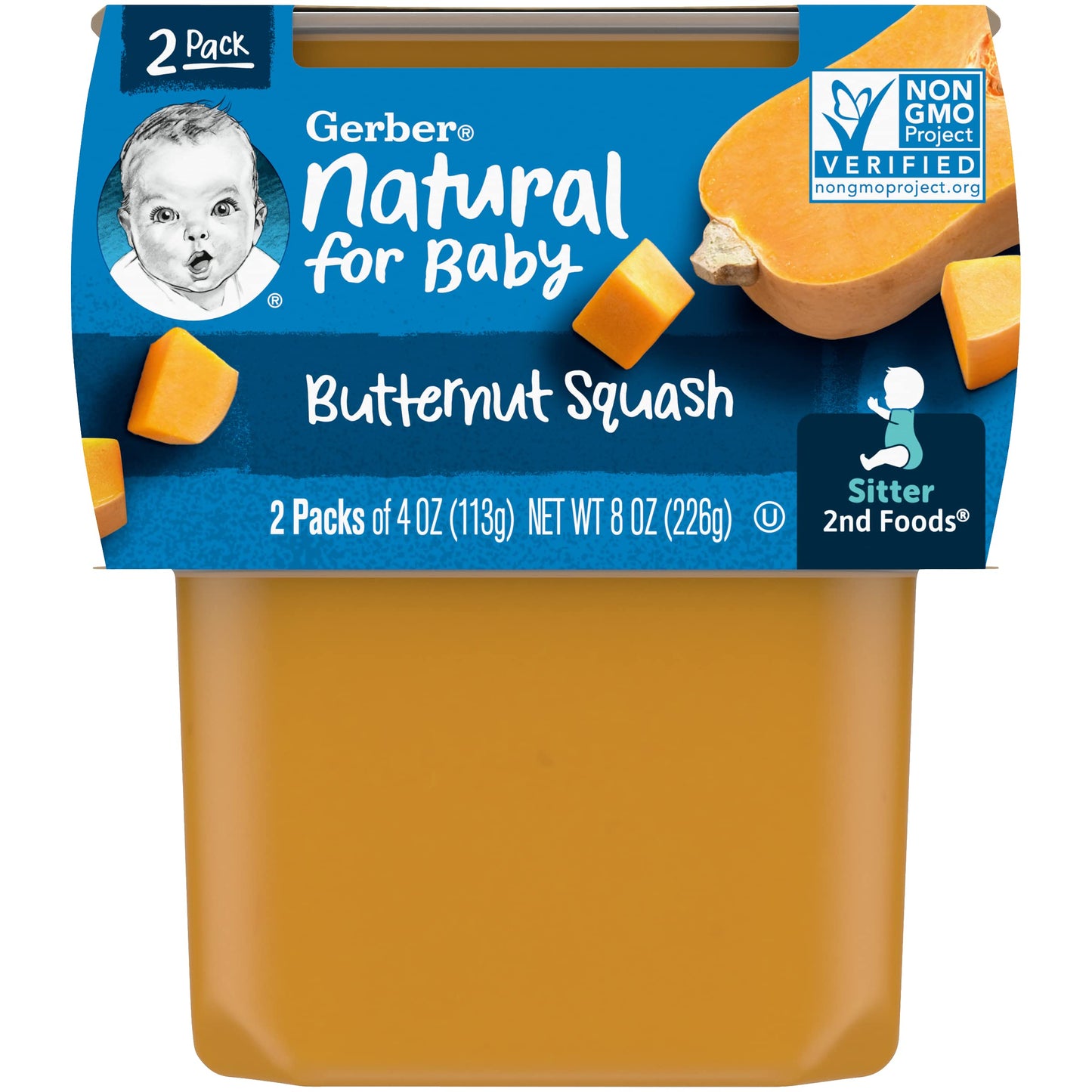 Gerber Baby Food Power Blend Apple Chicken, 4 Oz, 2 Ct Tubs
