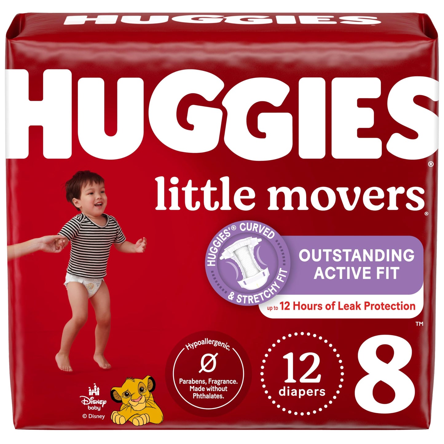 Huggies Size 6 Diapers, Little Movers Baby Diapers, Size 6 (35+ lbs), 108 Count, Packaging May Vary