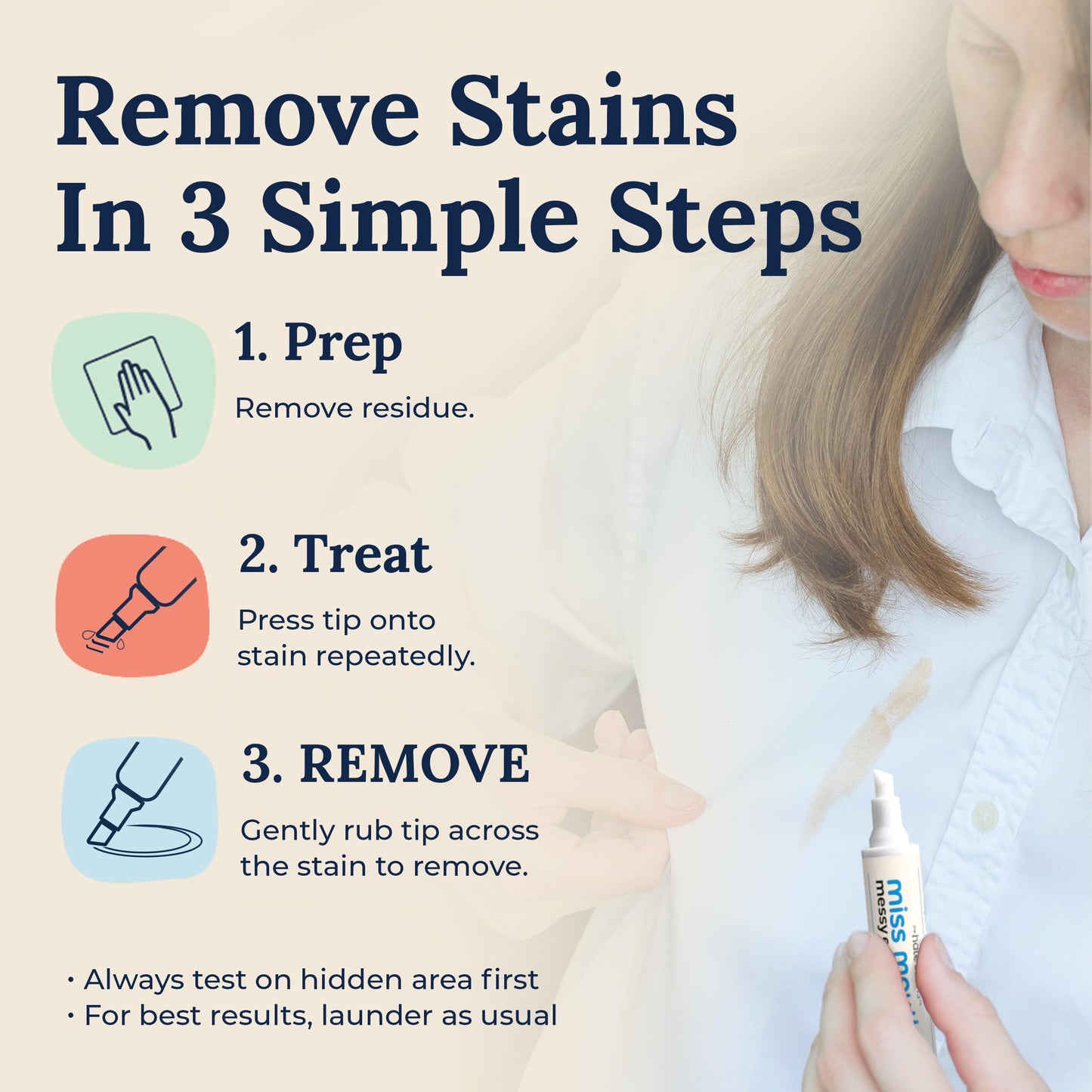 Miss Mouth's Messy Eater Stain Treater Spray - 4oz 2 Pack Stain Remover - Newborn & Baby Essentials - No Dry Cleaning Food, Grease, Coffee Off Laundry, Underwear, Fabric