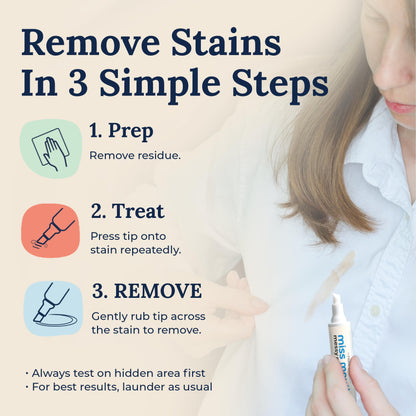 Miss Mouth's Messy Eater Stain Treater Spray - 4oz 2 Pack Stain Remover - Newborn & Baby Essentials - No Dry Cleaning Food, Grease, Coffee Off Laundry, Underwear, Fabric