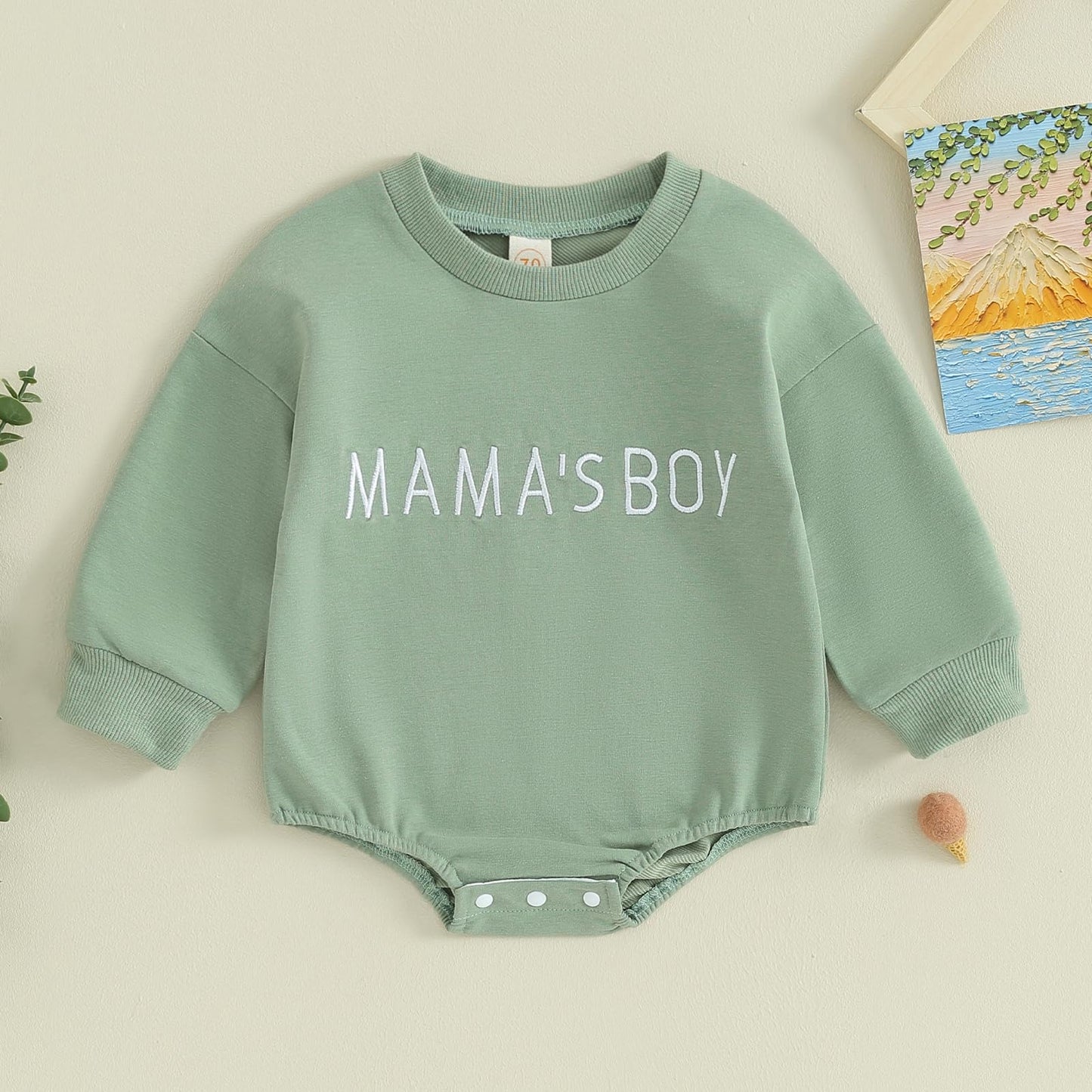 VISGOGO Newborn Infant Baby Boy Girls Oversized Romper Little Dude Sweater Onesie Coming Home Outfit Neutral Clothes