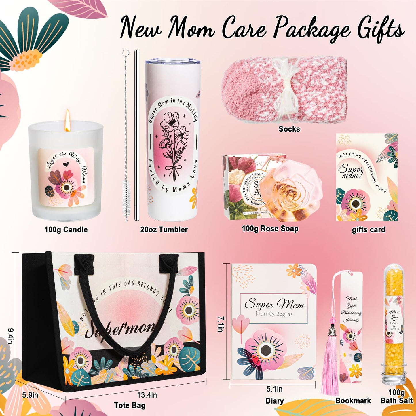 First Mothers Day Gifts for New Mom,New Mom Gifts,Gifts for New Moms After Birth,New Mom Care Package After Baby,Pregnancy Gifts for Expecting Mom,Tumbler Gifts Set for Pregnant Women