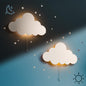 Tip perk Cloud Light - Floating Cloud Wall Lamp For Nursery | Cute Cloud Kids Bedroom Battery-operated Hanging Cloud Night Lights Cloud Cloud Baby