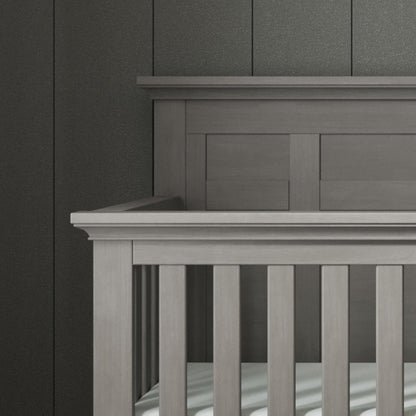 Child Craft Jordyn Full Panel 4-in-1 Convertible Crib, Baby Crib Converts to Day Bed, Toddler Bed and Full-Size Bed, 3 Adjustable Mattress Positions, Non-Toxic, Baby Safe Finish (Lunar Gray)