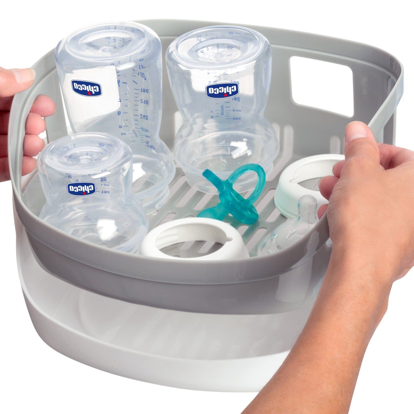 Chicco Advanced Electric Steam Sterilizer & Dryer for Baby Bottles, Feeding Accessories and More | Eliminates 99.9% of Germs | 4 Programming Options | 2 Configurations | Automatic Shut-Off