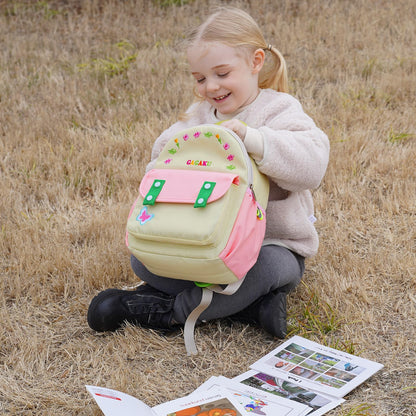 GAGAKU Toddler Backpack with Leash - Mini Kids Backpacks for Girls 2-5 Years Child Safety Backpack 3D Cartoon Animal Anti-Lost Preschool Backpack - Pink