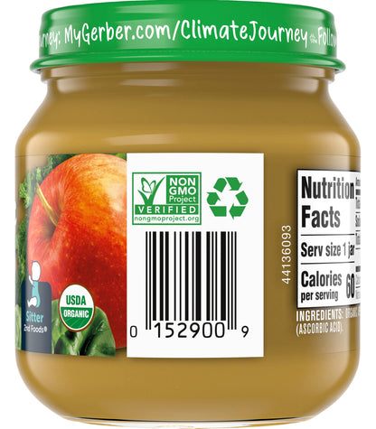 Gerber Organic for Baby 2nd Foods Baby Food Jar (Apple Spinach with Kale)