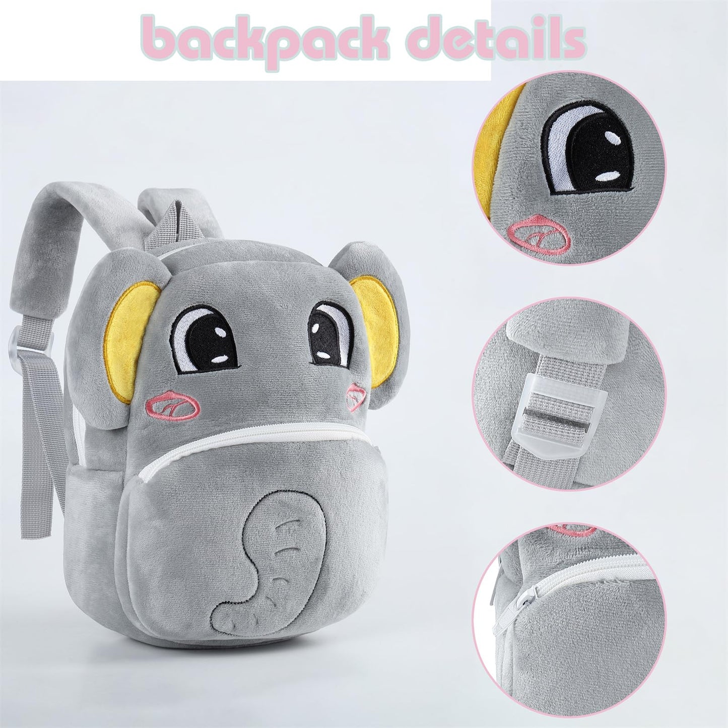 Toddler Backpack for Girls Boys School Small Backpacks Toddler Back Pack Stuffed Animal Backpack Kawaii Kids Mini School Bag Preschool Age 2-4 Unicorn