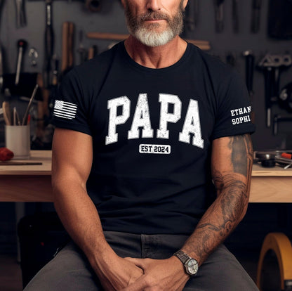 Personalized Custom Grandpa Shirt, Fathers Day Shirt Gifts for Grandpa, Gifts for Dad